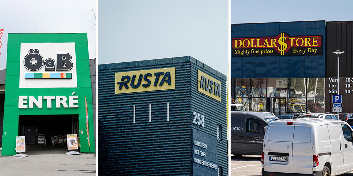 ÖoB, Rusta och Dollarstore. Tre av de lågpriskedjor vars priser jämförts i ett test, en av dessa är tydlig vinnare i testet.