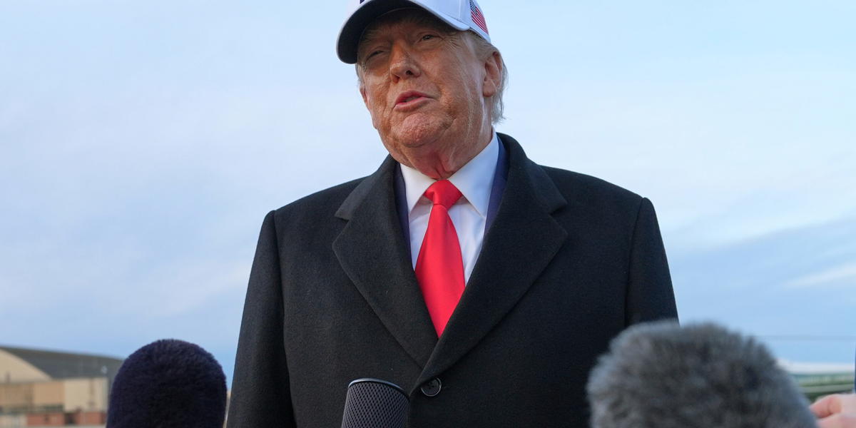 President Donald Trump intervjuas tidigare i veckan. 