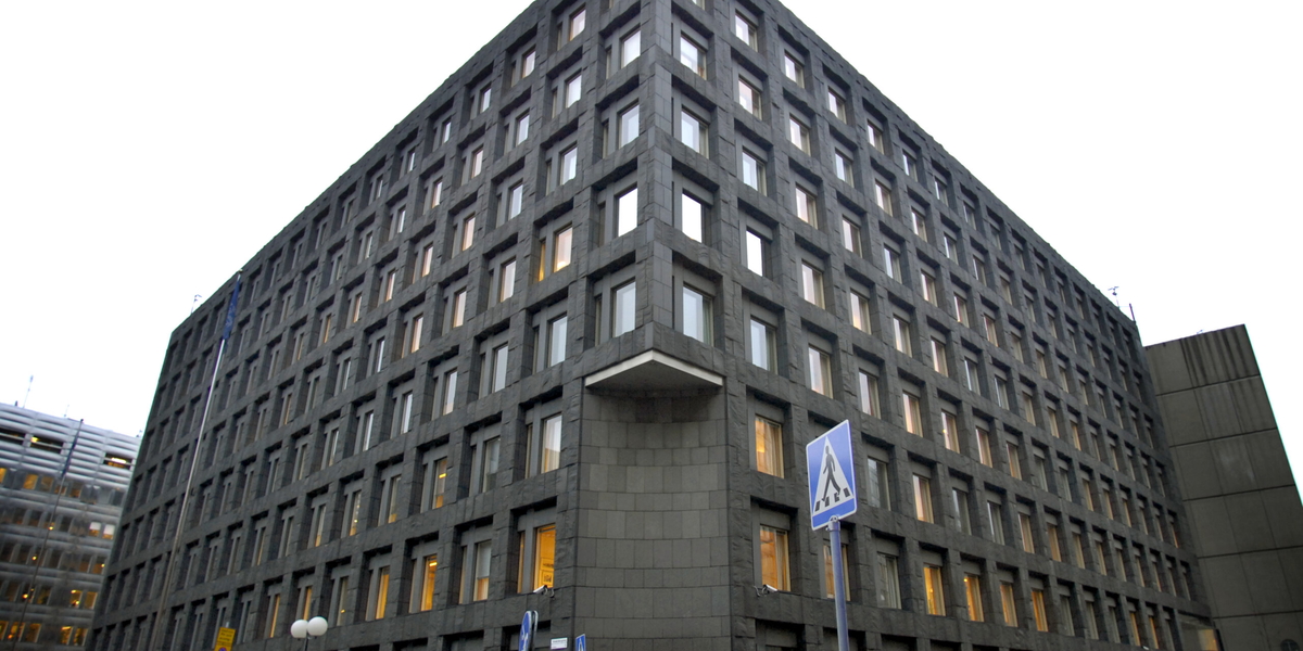 Riksbankens huvudkontor i centrala Stockholm. Arkivbild