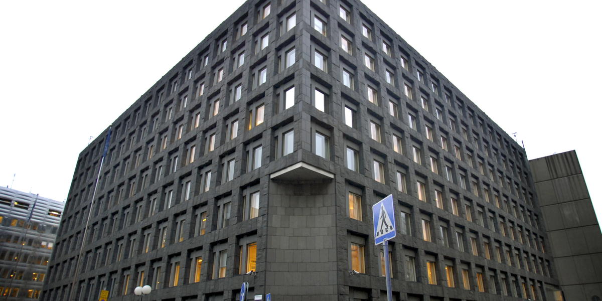 Riksbankens huvudkontor i centrala Stockholm. Arkivbild