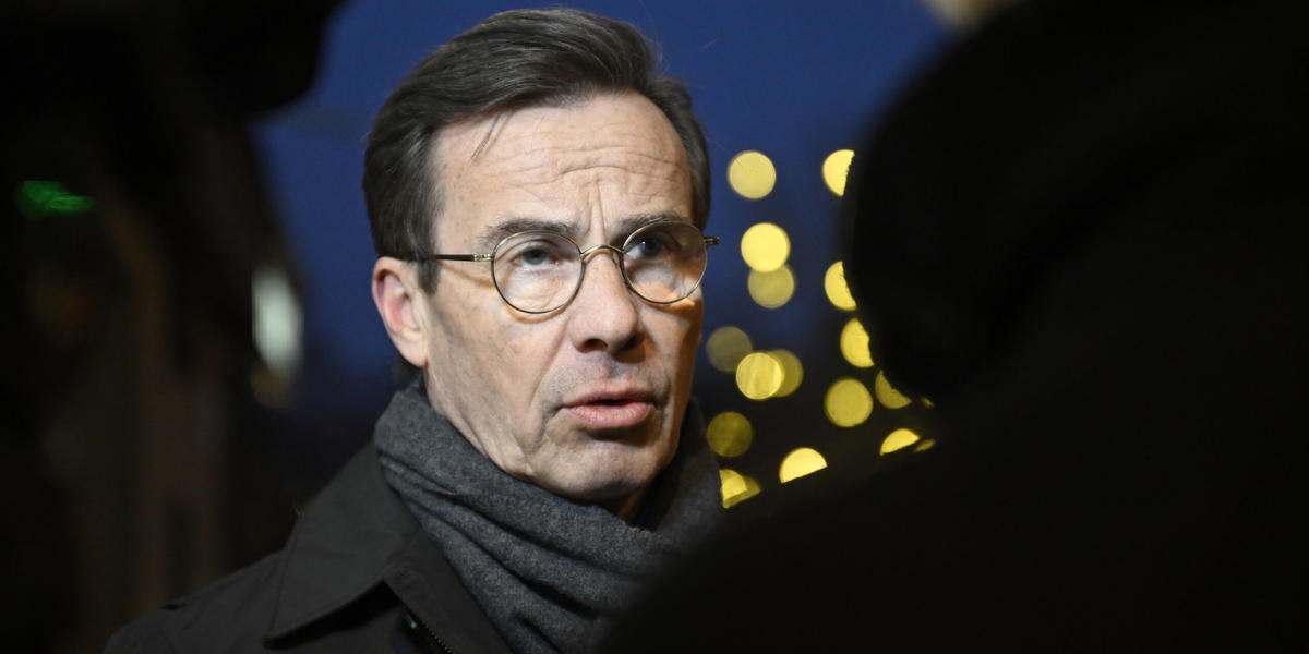 Statsminister Ulf Kristersson.