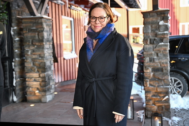 Utrikesminster Maria Malmer Stenergard (M) på Folk och Försvars rikskonferens i Sälen.