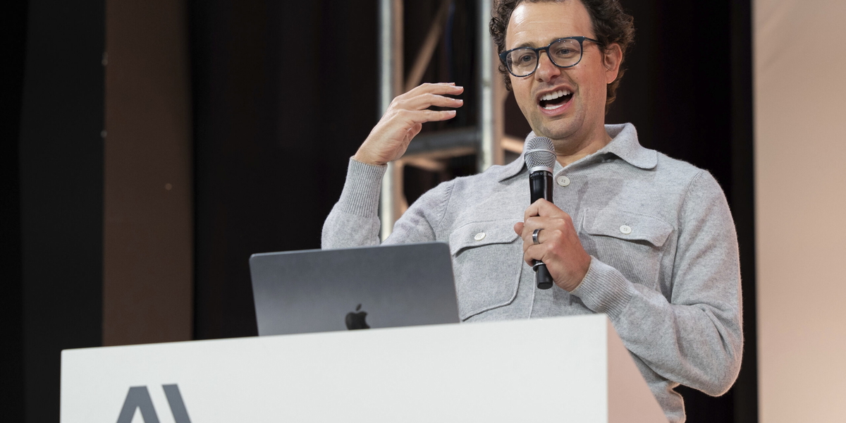 Dario Amodei, vd för AI-bolaget Anthropic. Arkivbild.