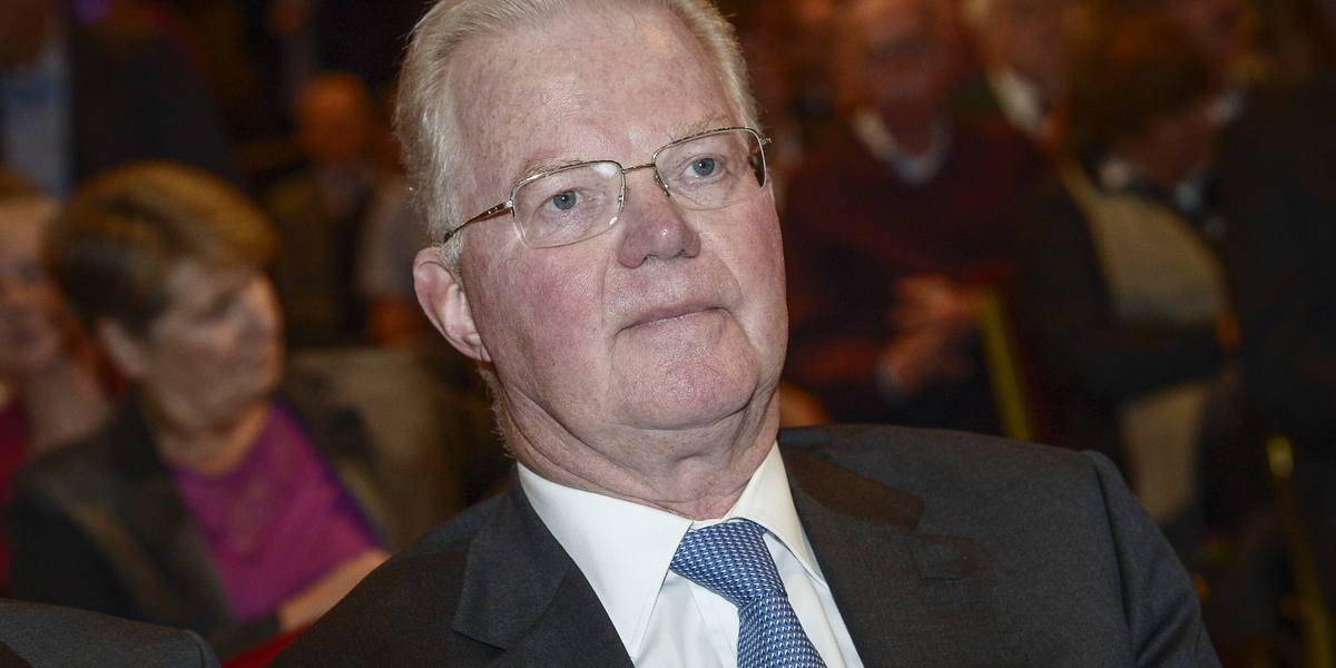 Finansmannen Fredrik Lundberg, storägare och styrelseordförande i Industrivärden. Arkivbild