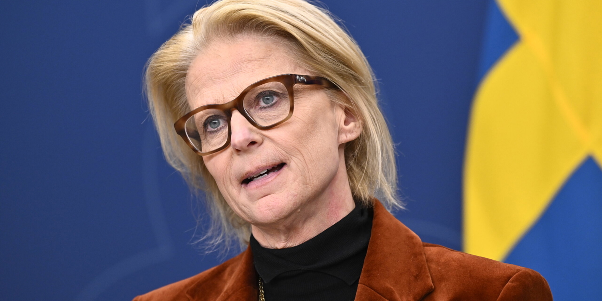Finansminister Elisabeth Svantesson (M). Arkivbild