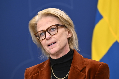 Finansminister Elisabeth Svantesson (M). Arkivbild
