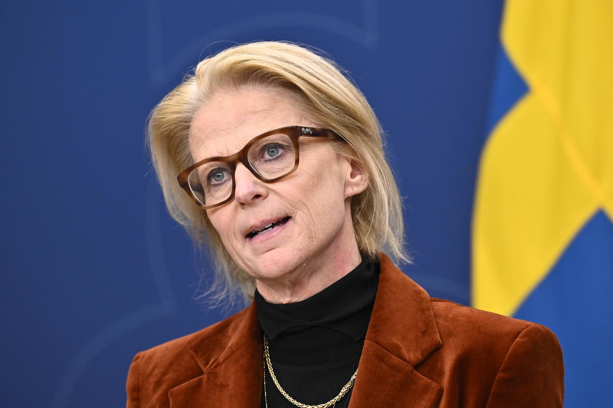 Finansminister Elisabeth Svantesson (M). Arkivbild