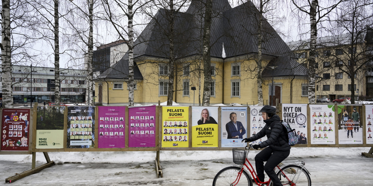Gränsstaden Villmanstrand i östra Finland hade stort utbyte med Ryssland före landets anfallskrig mot Ukraina. Arkivbild.  
