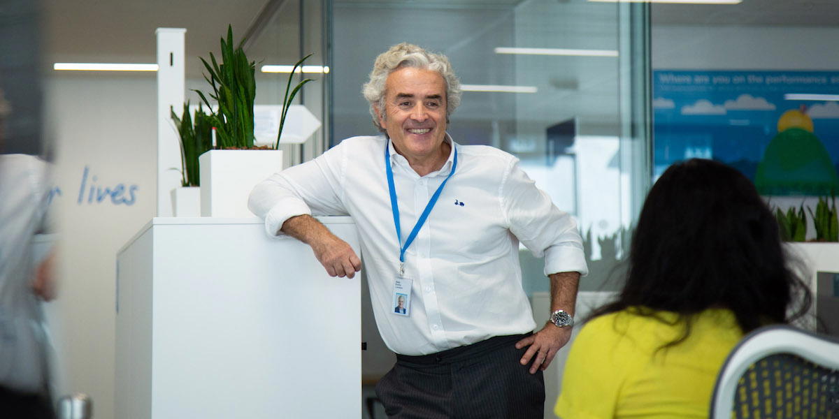 Iñaki Ereño, vd för det stora brittiska bolaget Bupa, han säger att daglig träning är nyckeln till hans framgång.