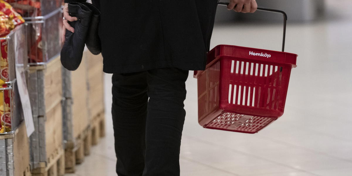 Innehållet i varukorgen blev dyrare i januari. Arkivbild. 