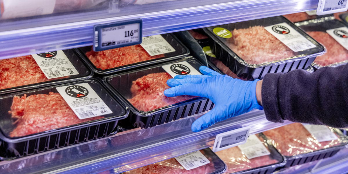 Köttfärsen blir allt dyrare.