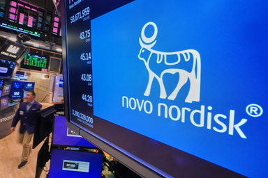 Sargad Novo Nordisk-aktie vänder uppåt. Arkivbild