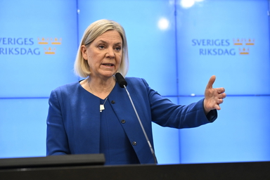 Socialdemokraternas partiledare Magdalena Andersson. Arkivbild. 