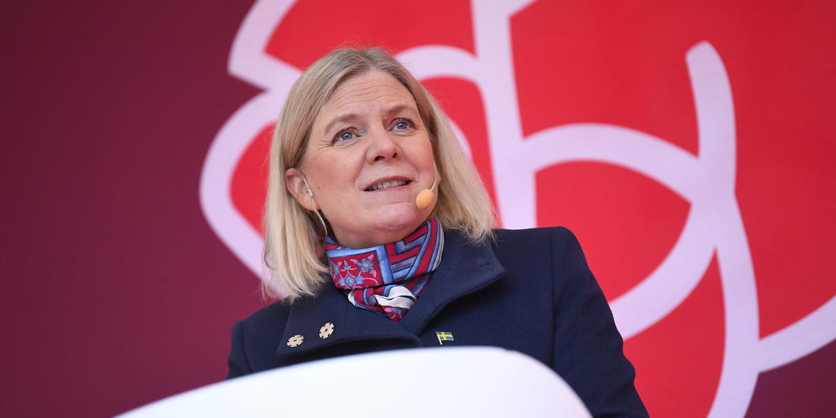 Socialdemokraternas partiledare Magdalena Andersson. Arkivbild.