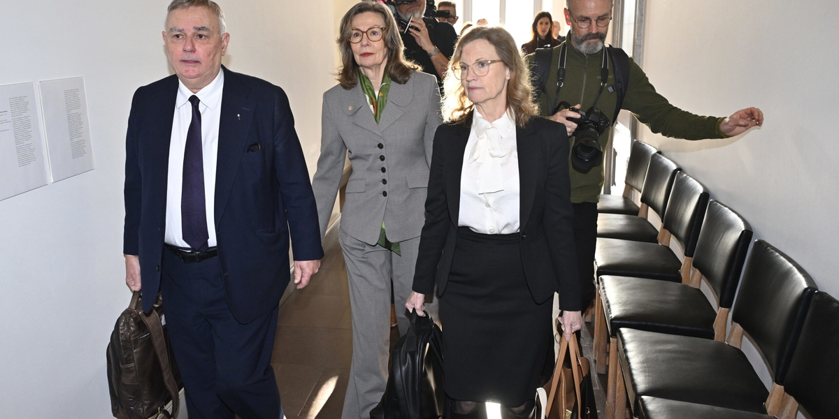 Birgitte Bonnesen, tidigare vd för Swedbank, i Högsta domstolen.