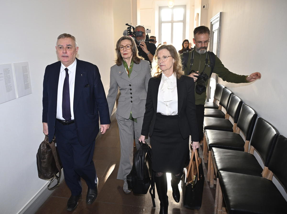 Birgitte Bonnesen, tidigare vd för Swedbank, i Högsta domstolen.