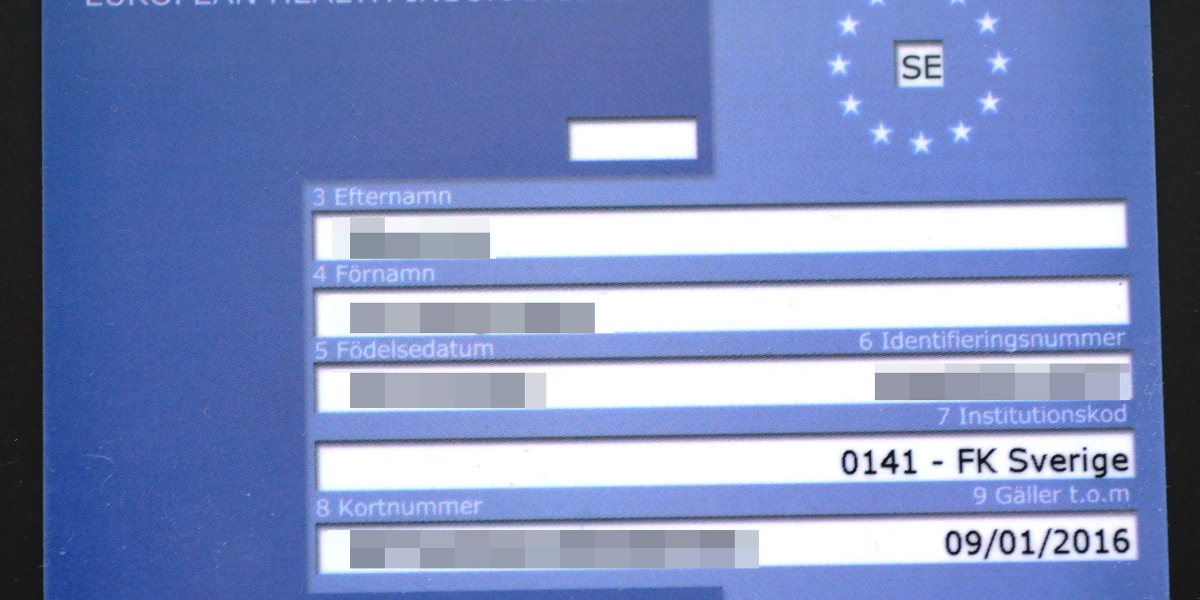 sjukförsäkringskort