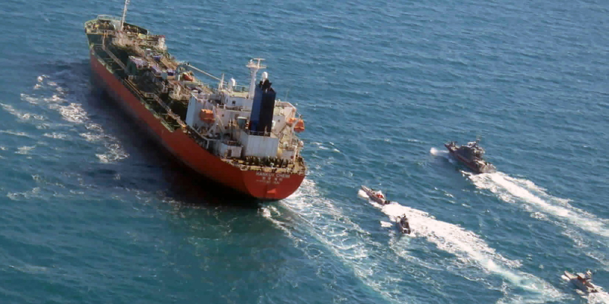 Fartyg i Hormuzsundet. Arkivbild.