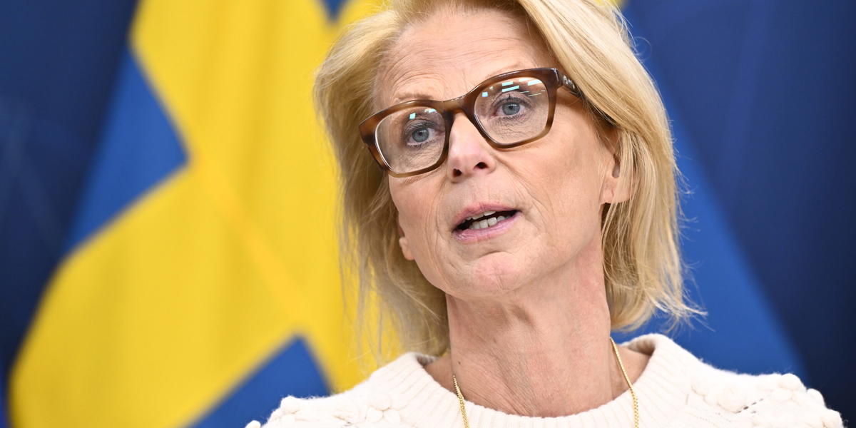 Finansminister Elisabeth Svantesson (M). Arkivbild. 