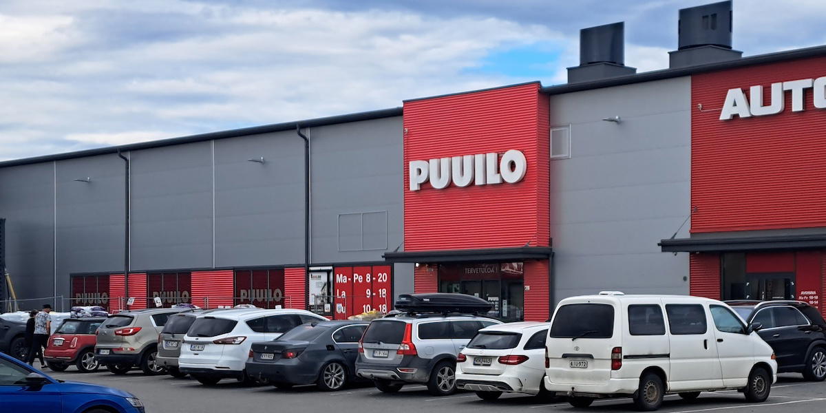 Den finska lågpriskedjan Puuilo.