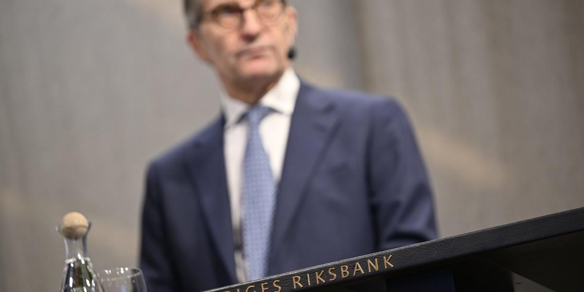 Riksbankschefen Erik Thedéen. Arkivbild.