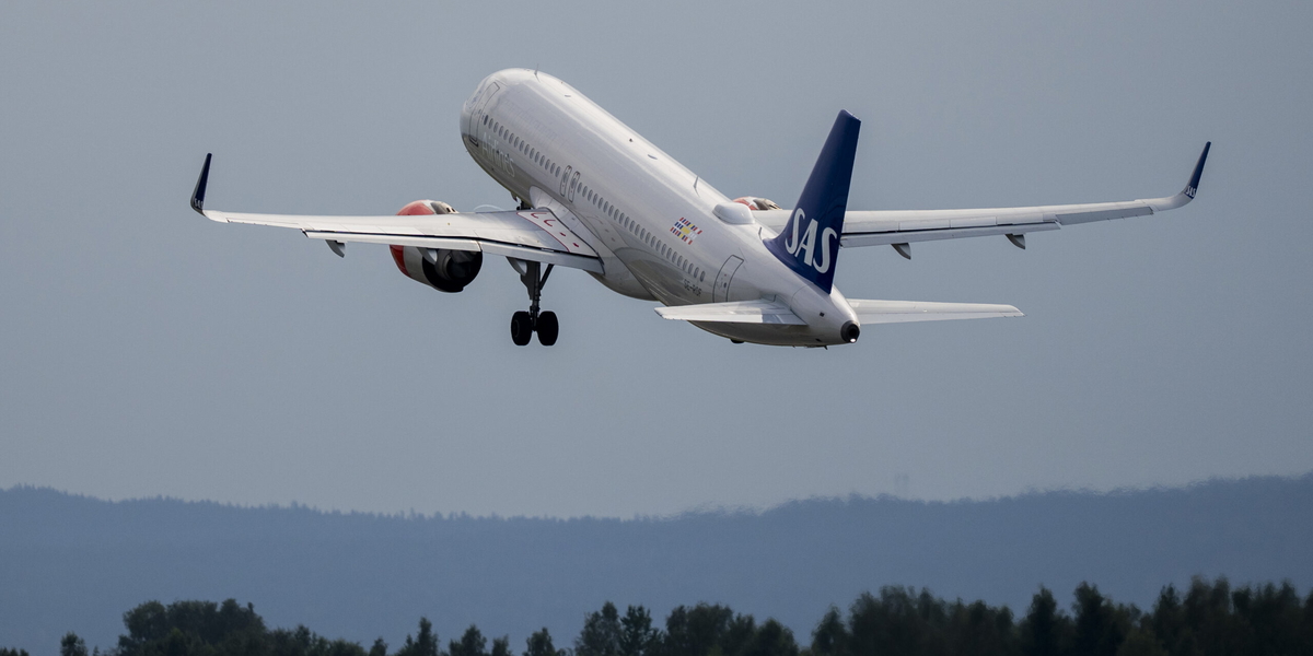 SAS ställer in flyg i Norge. Arkivbild. 
