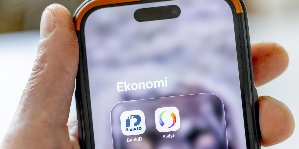 Bank-id på en mobil