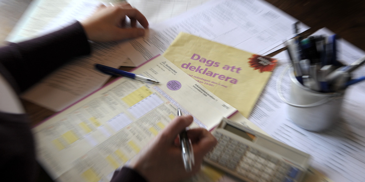 En person deklarerar