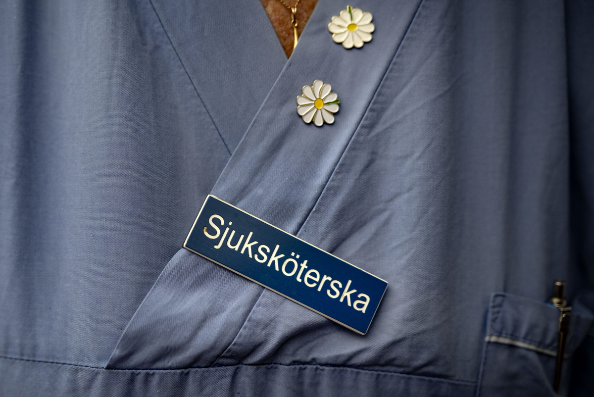 Sjuksköterska på Karolinska universitetssjukhuset i Solna. 