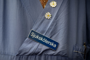 Sjuksköterska på Karolinska universitetssjukhuset i Solna.
