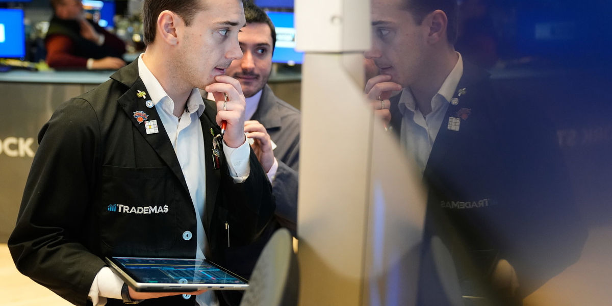 Bekymrat på Wall Street. Arkivbild.