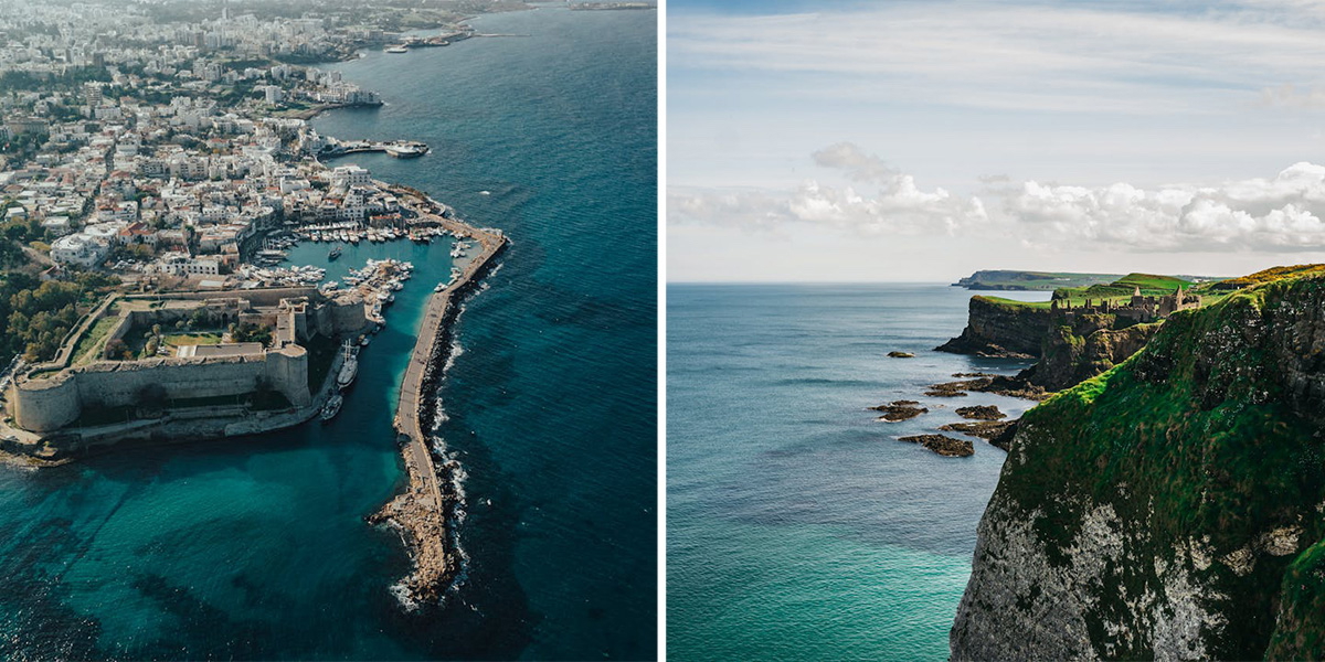 Cypern och Ireland, två länder som delar förstaplatsen på Hoxton Wealths lista över de bästa länderna att pensionera sig i för britter.