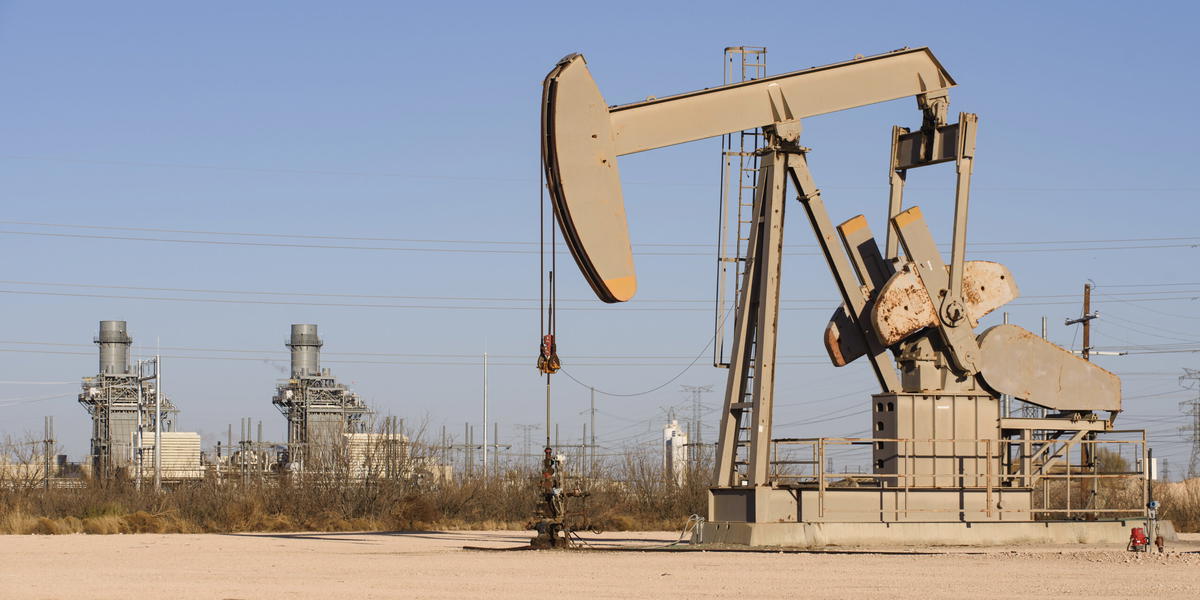 En oljepump i Texas. Arkivbild.