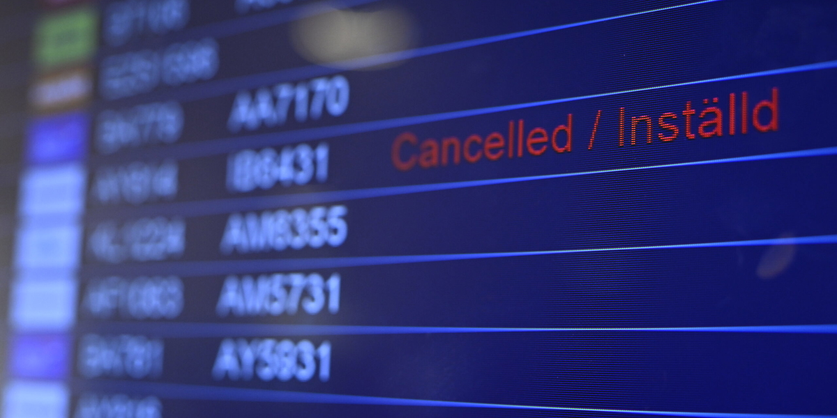 I spåren av den pågående bränslekrisen som utlösts av Irankriget har flygbolag börjat ställa in avgångar. Arkivbild.