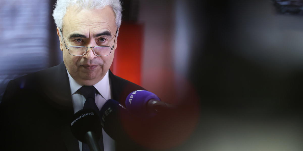 IEA-chefen Fatih Birol varnar för historiskt svår energikris. Arkivbild