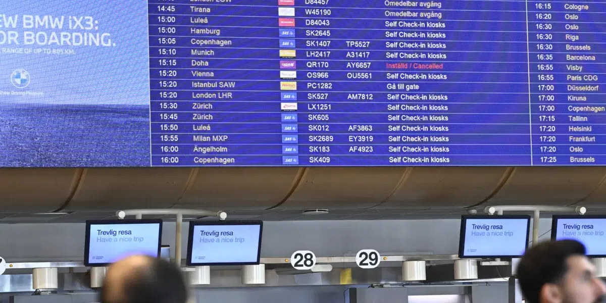 Flygandet ökade förra månaden, jämfört med i fjol. Arkivbild.