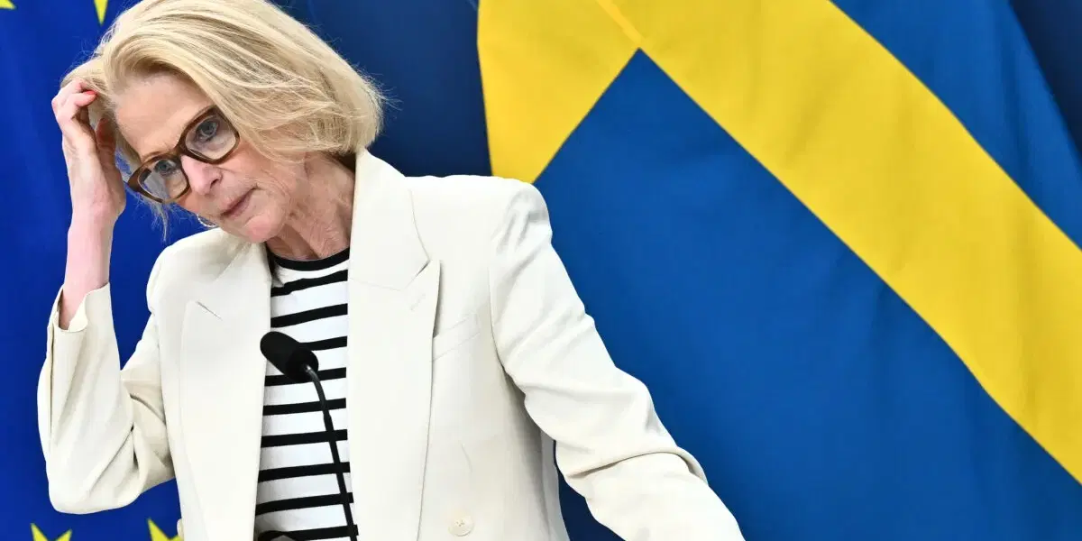 Finansminister Elisabeth Svantesson (M). Arkivbild.