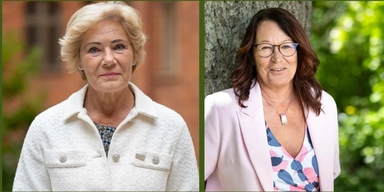 Maria Larsson, förbundsordförande för SPF Seniorerna och Lenita Granlund, förbundsordförande för SKPF Pensionärerna.