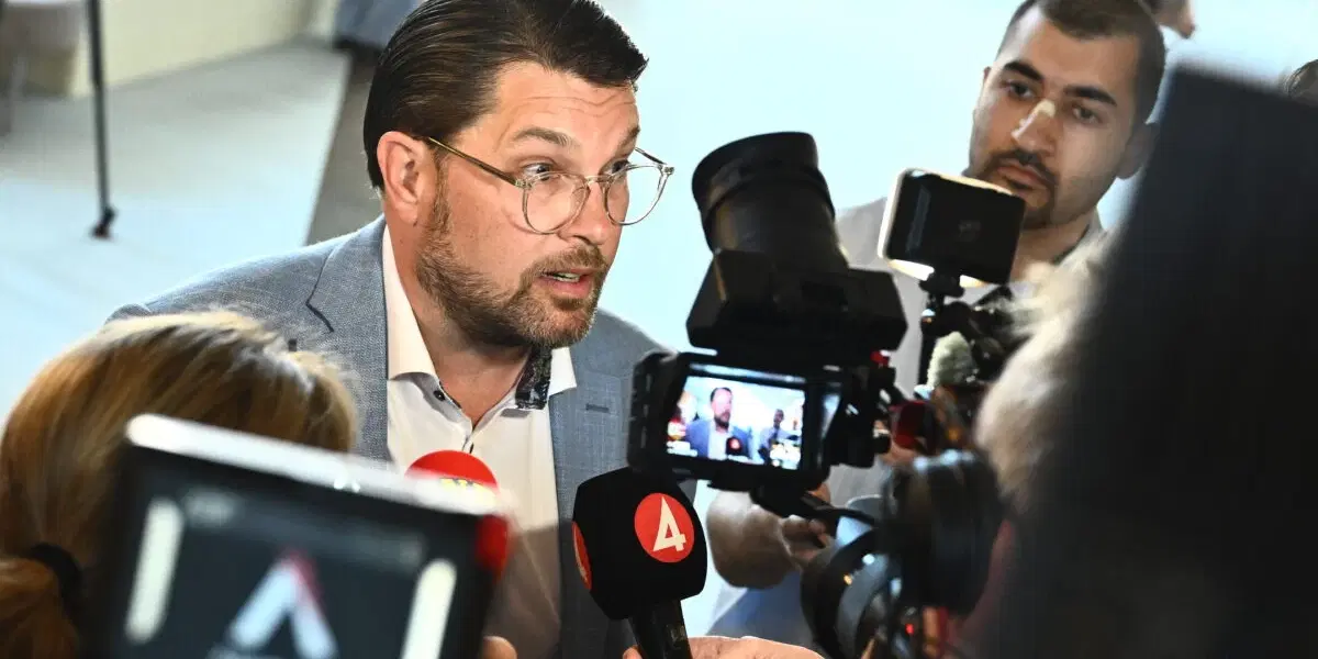 Sverigedemokraternas partiledare Jimmie Åkesson. Arkivbild