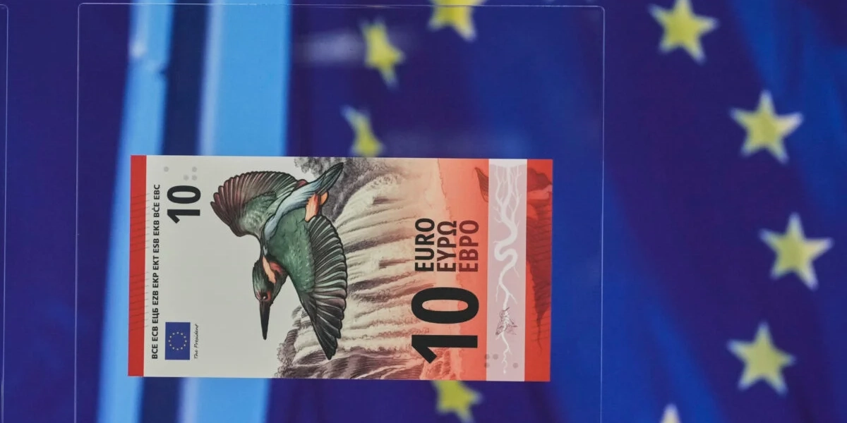 Ett förslag på formgivning för de framtida eurosedlarna. 