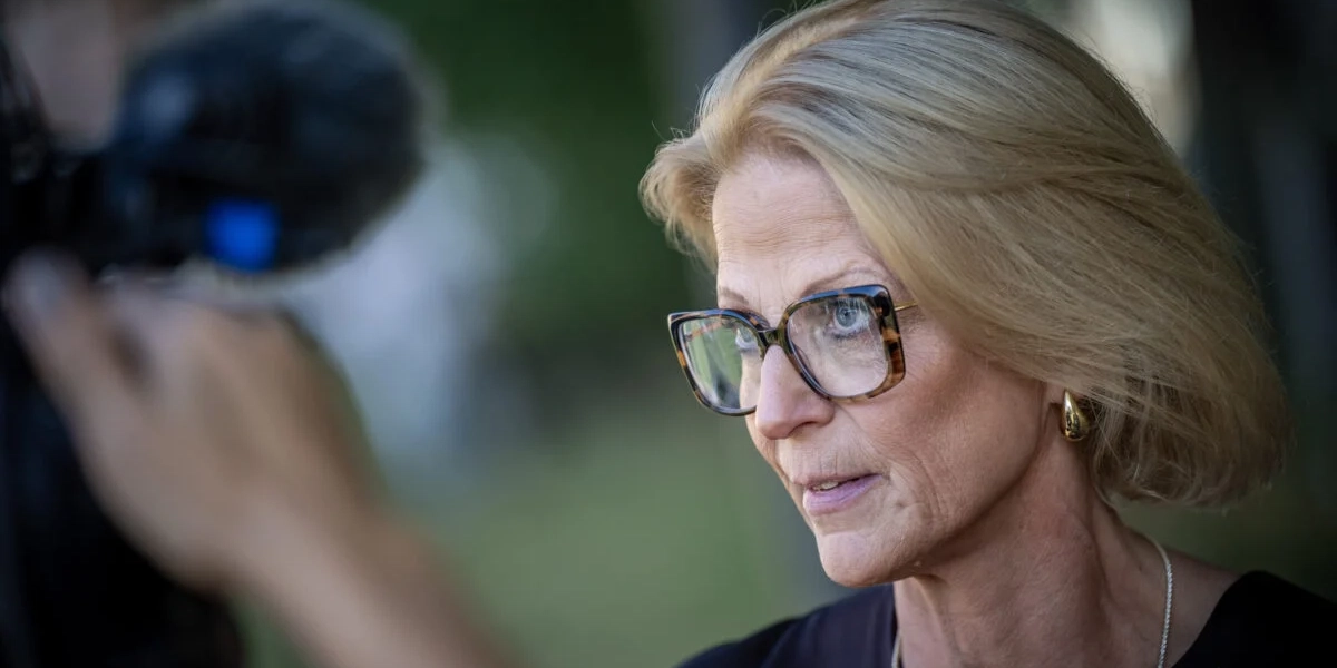Finansminister Elisabeth Svantesson (M) i Malmö förra veckan.