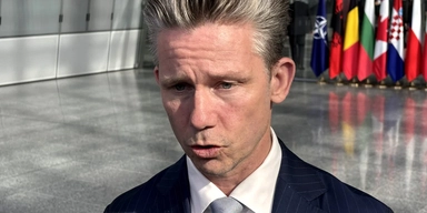 Försvarsministern Pål Jonson. Arkivbild. 