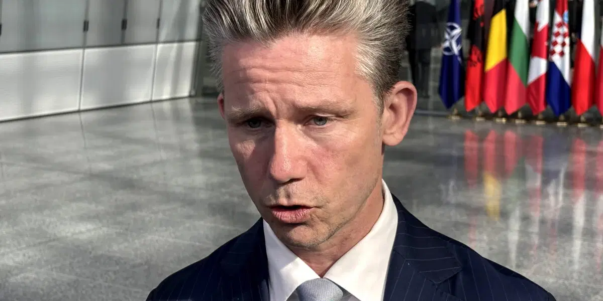 Försvarsministern Pål Jonson. Arkivbild.