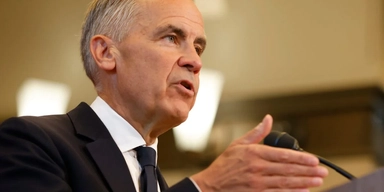 Kanadas premiärminister Mark Carney. Bild från i helgen.