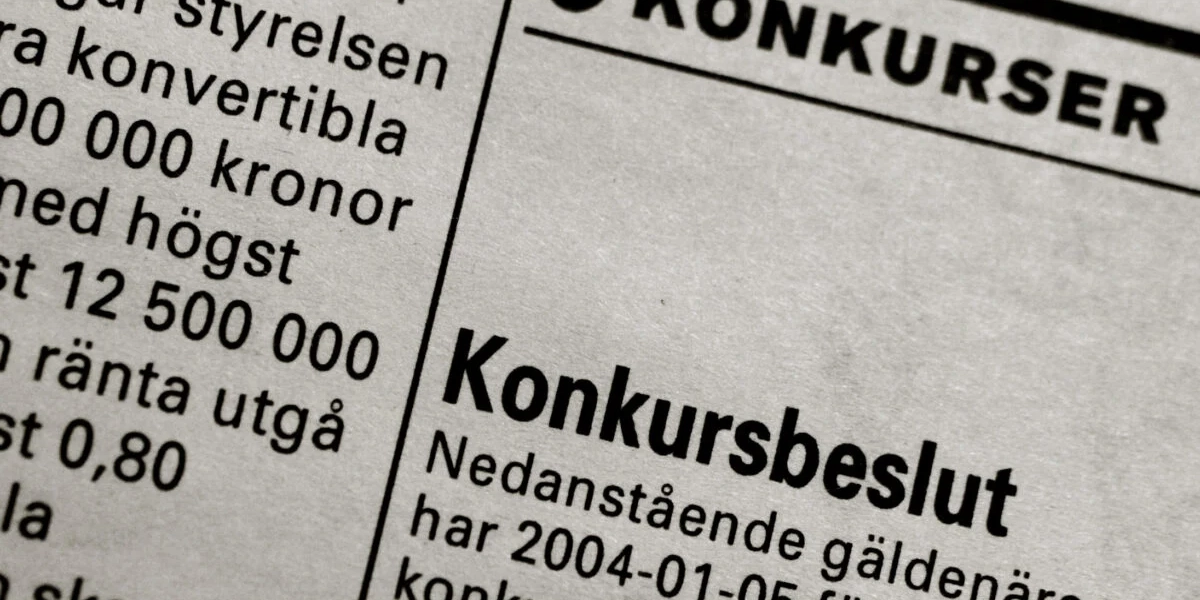 Kreditupplysningsföretaget UC presenterar ny statistik om företagskonkurser. 