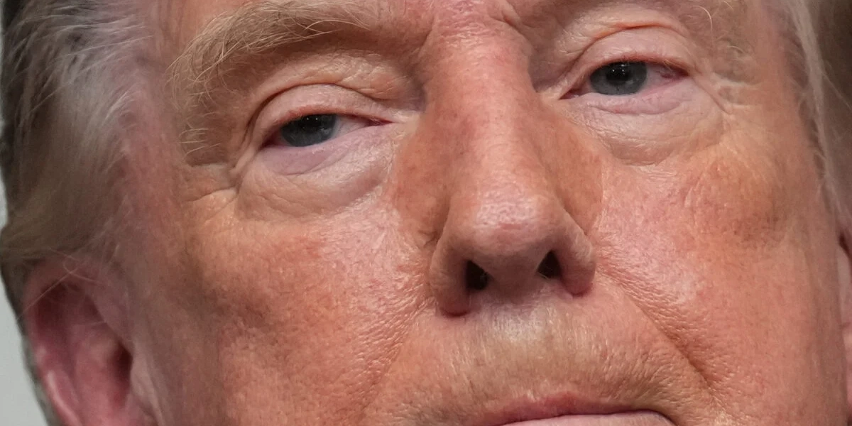 USA:s president Donald Trump, fotograferad i Vita huset på onsdagen.