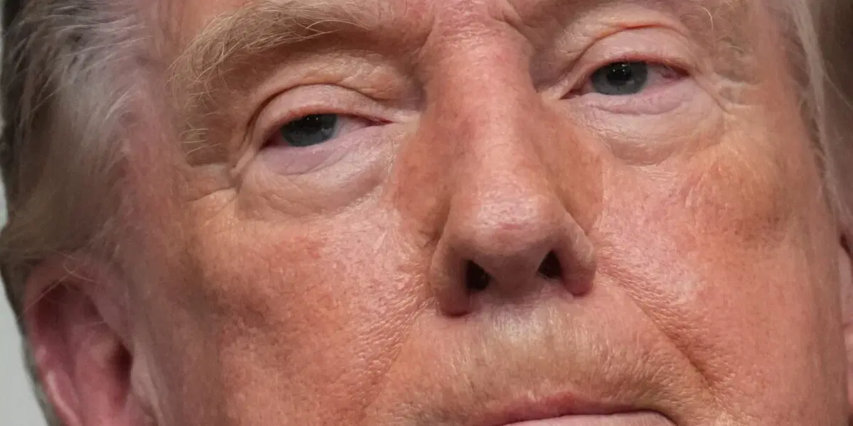 USA:s president Donald Trump, fotograferad i Vita huset på onsdagen.