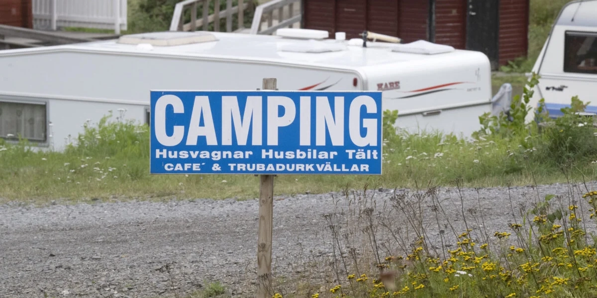 Campingplats på Höga kusten.
Arkivbild.