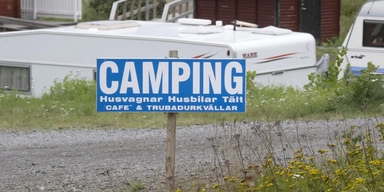 Campingplats på Höga kusten.
Arkivbild.