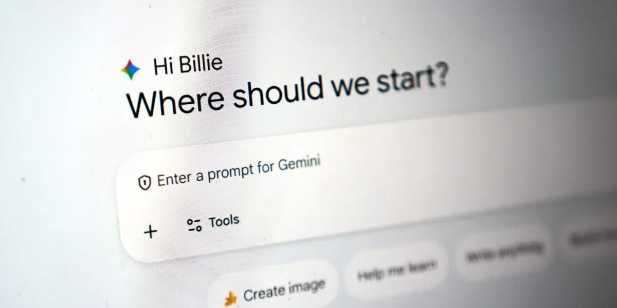 Google Gemini hackade tre företag i maj. Arkivbild.